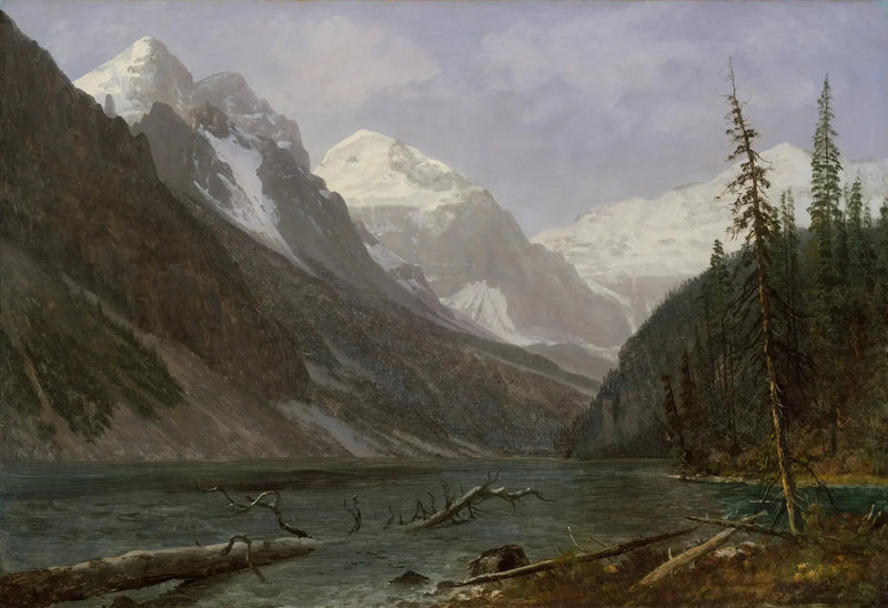 หินทรายแคนาดา (ทะเลสาบลูอิส) - Albert Bierstadt