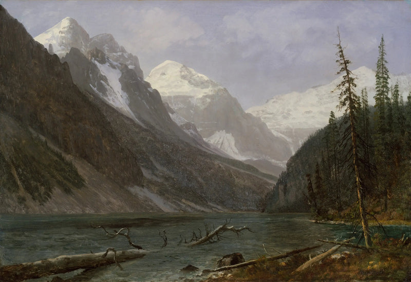 หินทรายแคนาดา (ทะเลสาบลูอิส) - Albert Bierstadt