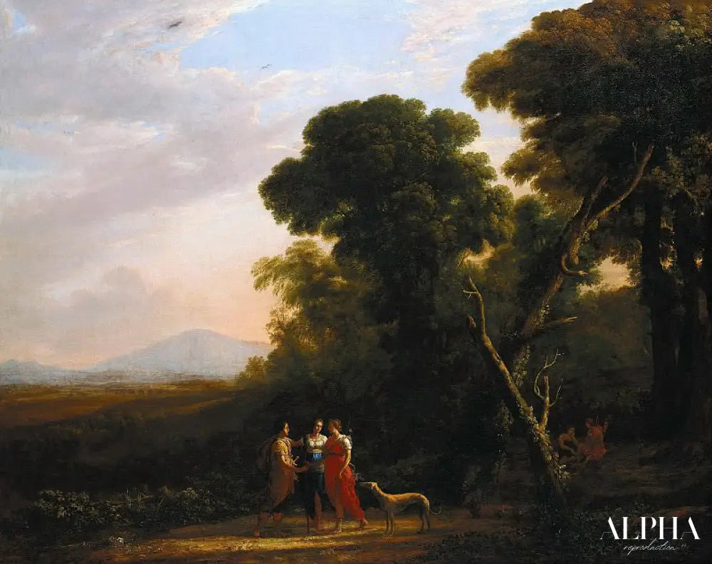 Roman Ideal Landscape with Cephalus, Procris, and Diana - Claude Lorrain - Reproductions de tableaux et peintures haut de gamme