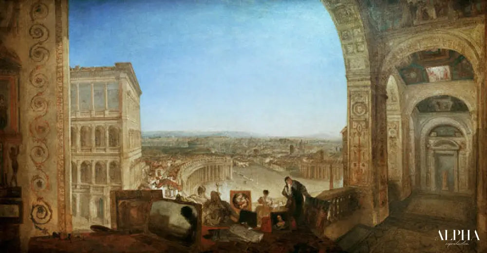 Rome du Vatican vu - William Turner - Reproductions de tableaux et peintures haut de gamme