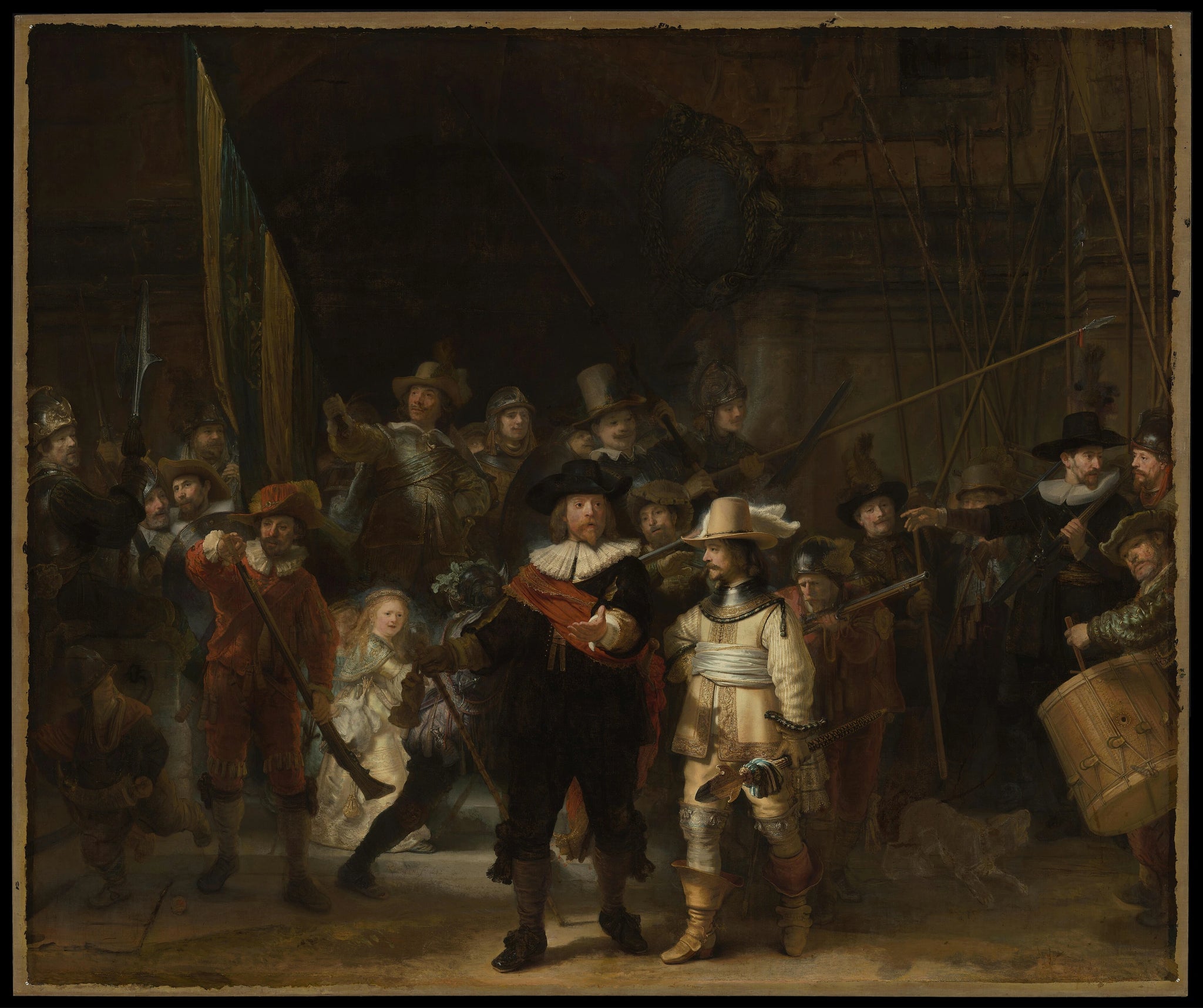 La Ronde de nuit — Rembrandt, 1642, Rijksmuseum Amsterdam