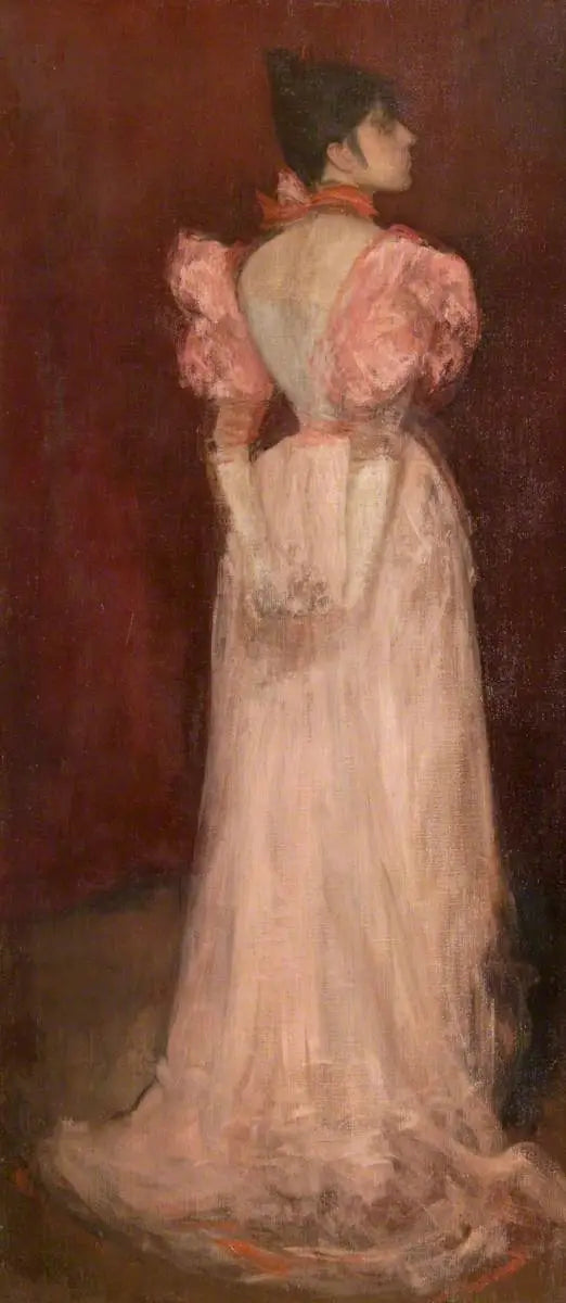 Rose et or : La tulipe - James Abbott McNeill Whistler image 1 copie peinte à la main à l’huile