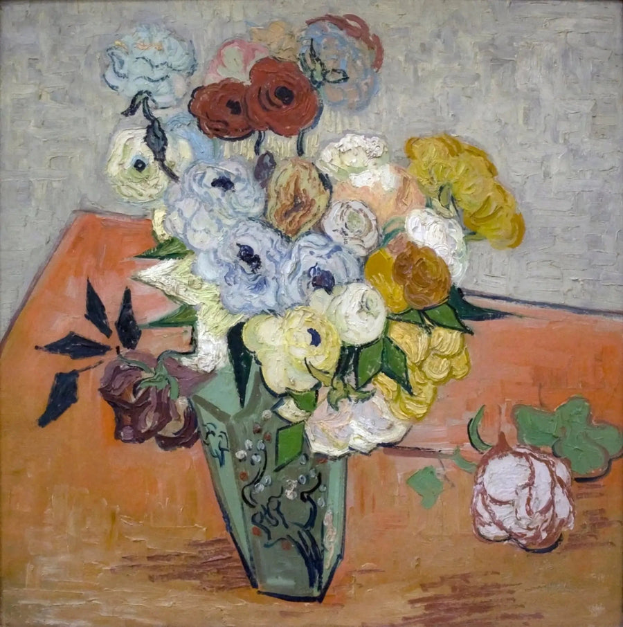 กุหลาบและดอกอะเนโมน - Vincent van Gogh