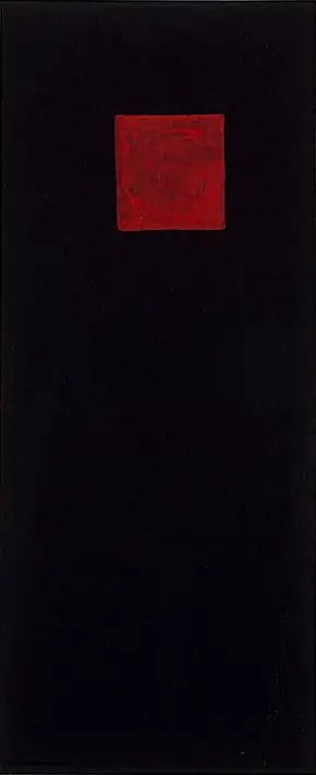 Rotes Quadrat auf Schwarz - Kazimir Malevich image 1 copie peinte à la main à l’huile