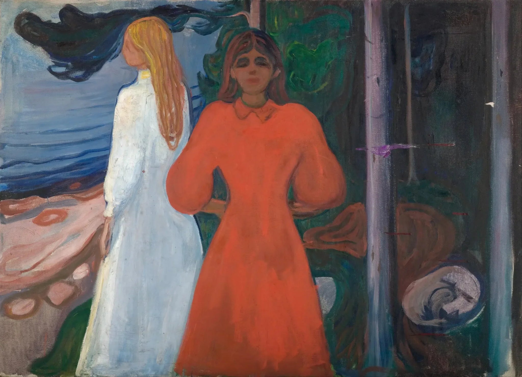 Rouge et Blanc - Edvard Munch image 1 reproduction d’œuvre d’art à l’huile