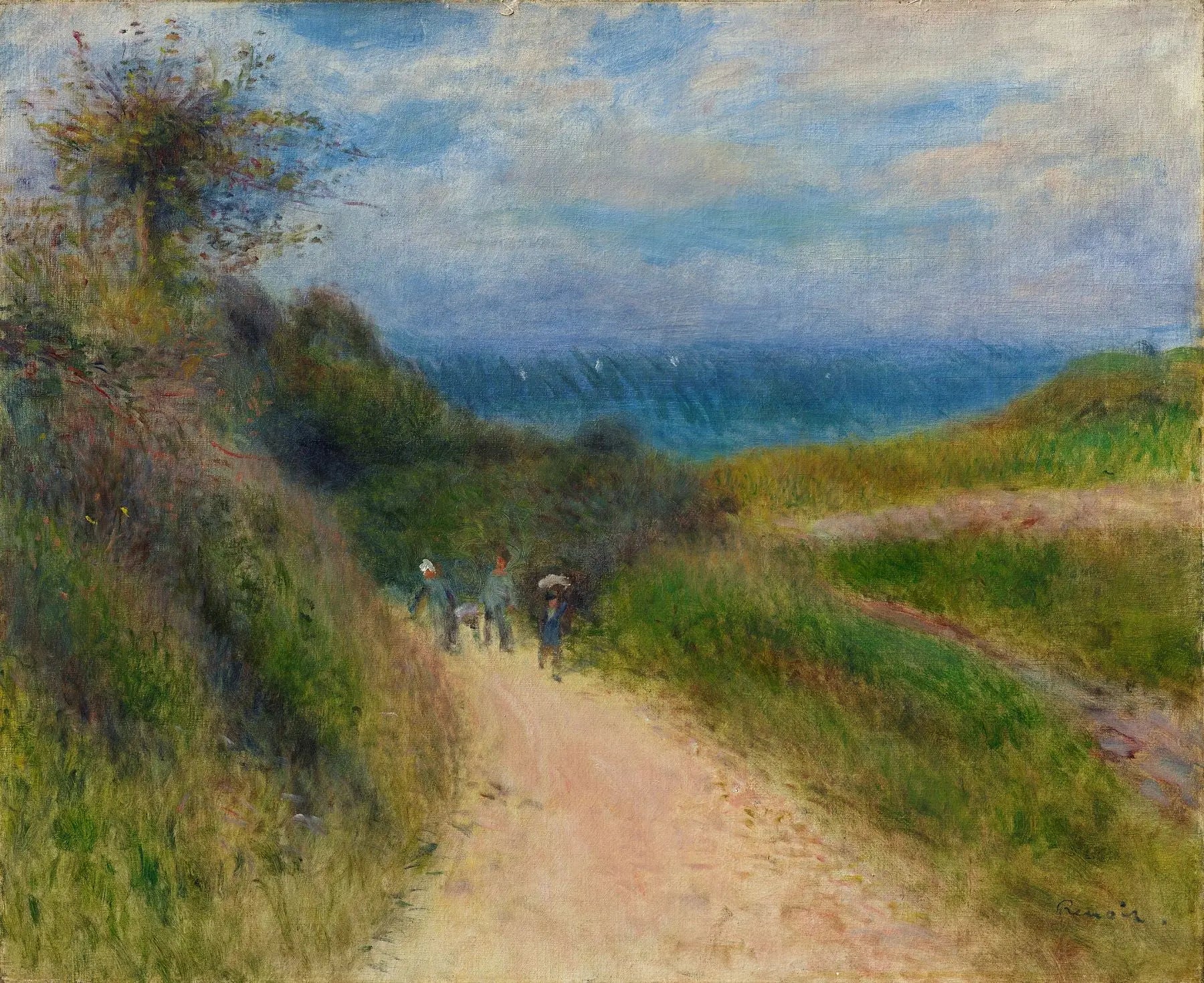 Route de Berneval - Pierre-Auguste Renoir image 1 reproduction artisanale de tableau