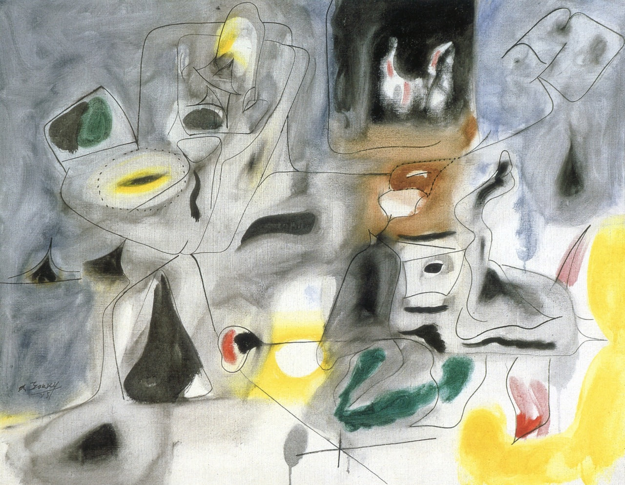 Route de Bonne-Espérance II. Pastorale - Arshile Gorky image 1 reproduction de peinture à l’huile