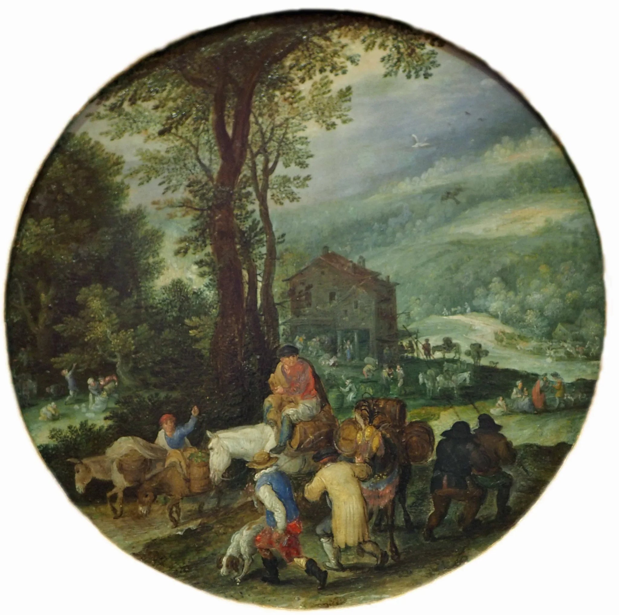 Route de campagne : Allégorie de l'automne - Jan Brueghel l'Ancien image 1 copie de tableau peinte à la main