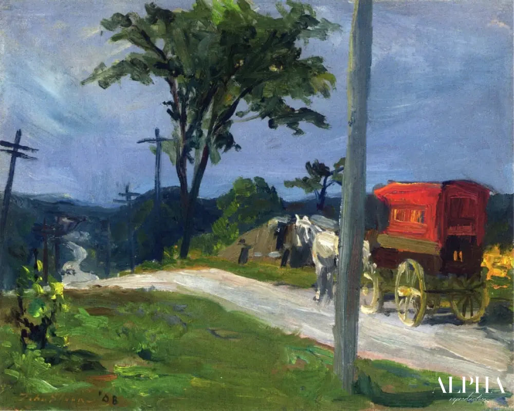 Route de campagne - John Sloan - Reproductions de tableaux et peintures haut de gamme