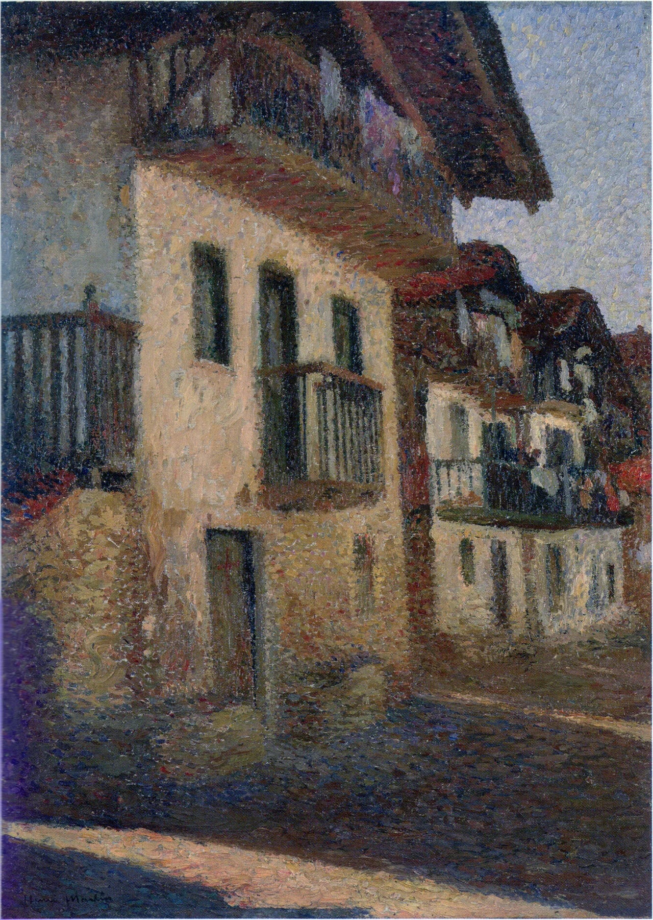 Route du village - Henri-Jean Guillaume Martin image 1 copie de tableau peinte à la main