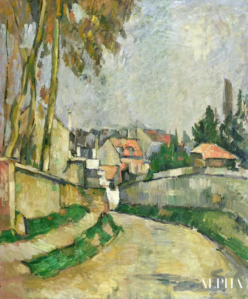 Route du village - Paul Cézanne - Reproductions de tableaux et peintures haut de gamme