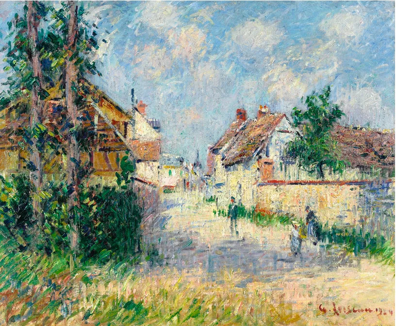 RUE À SAINT-CYR-DU-VAUDREUIL - Gustave Loiseau image 1 reproduction réalisée par Alpha Reproduction