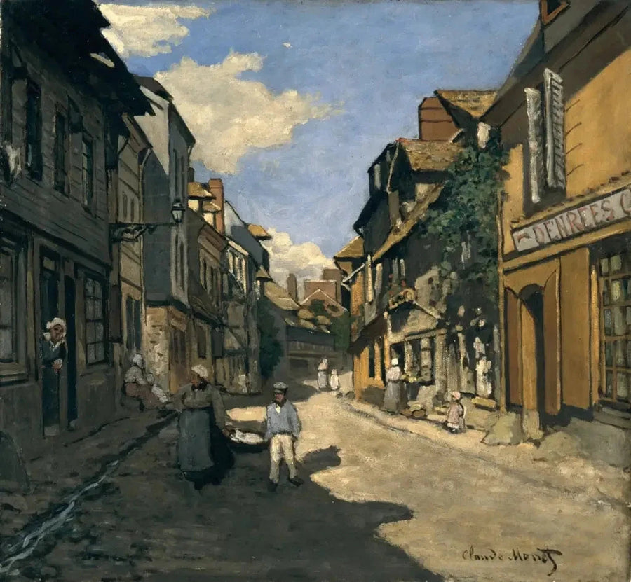 Rue de la Bavolle ใน Honfleur W34 - Claude Monet