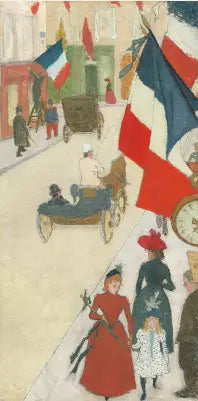 Rue de Parme à Paris, le 14 juillet - Pierre Bonnard image 1 reproduction réalisée par Alpha Reproduction