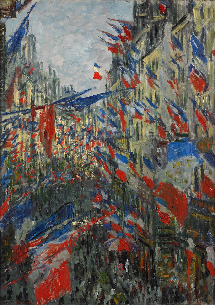 Rue Saint-Denis งานฉลองวันที่ 30 มิถุนายน พ.ศ.2421 W470 - Claude Monet
