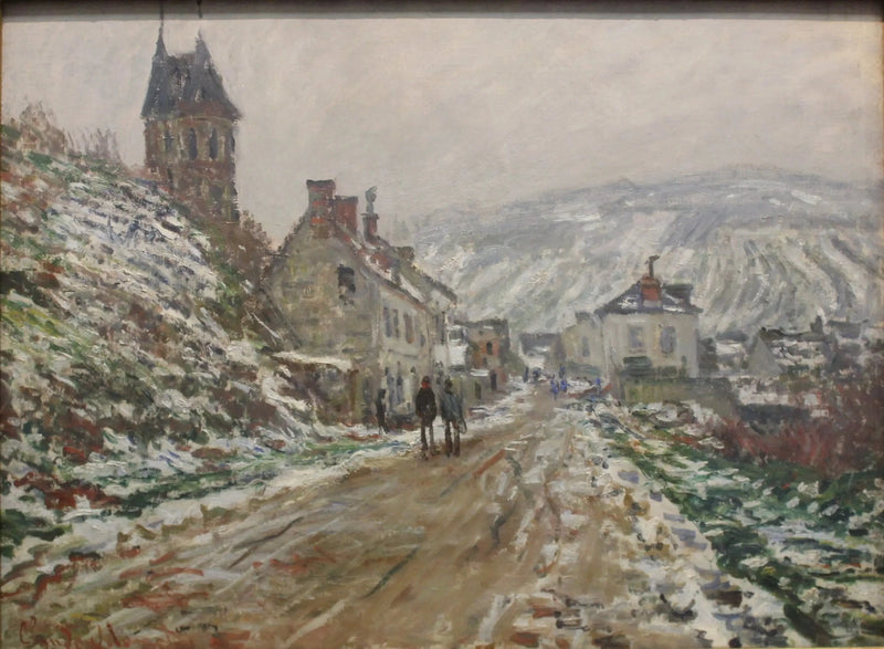 ถนนในหมู่บ้านใน Vétheuil W510 - Claude Monet
