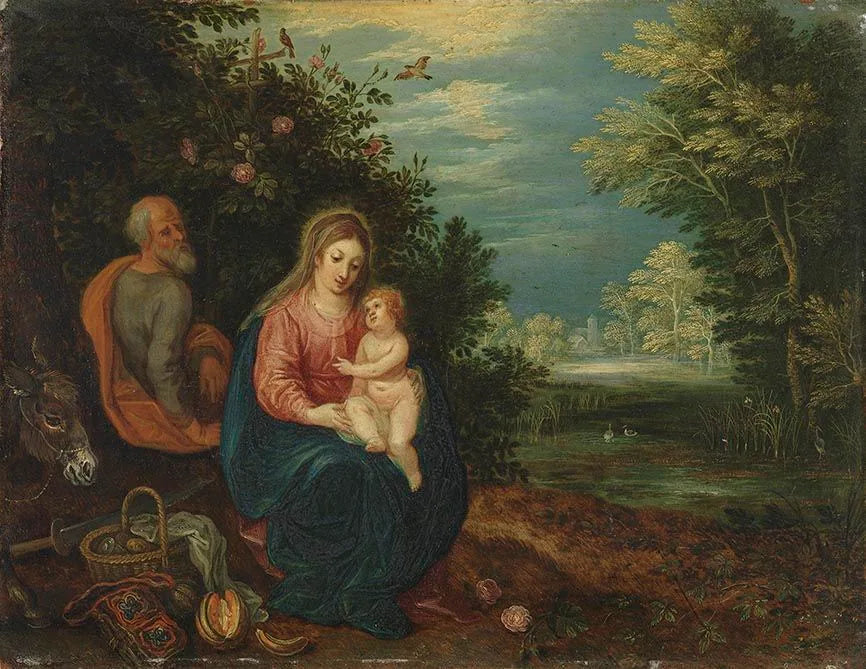 Ruhe auf der Flucht nach Ägypten - Jan Brueghel l’Ancien