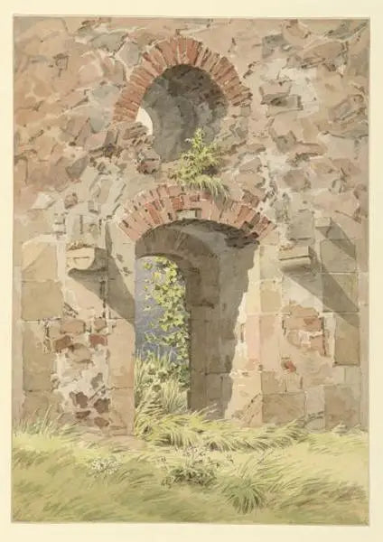 Ruine de la porte d'Heiligen Kreuz, Meissen - Caspar David Friedrich image 1 copie de tableau peinte à la main