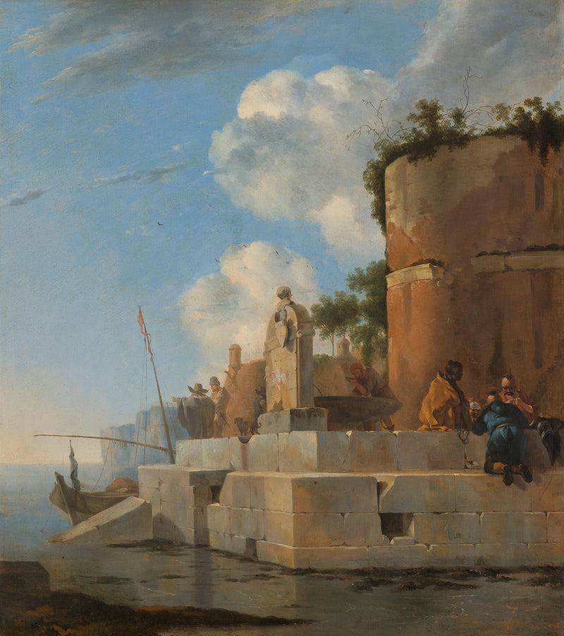Ruine sur l'eau en Italie - Jan Asselyn