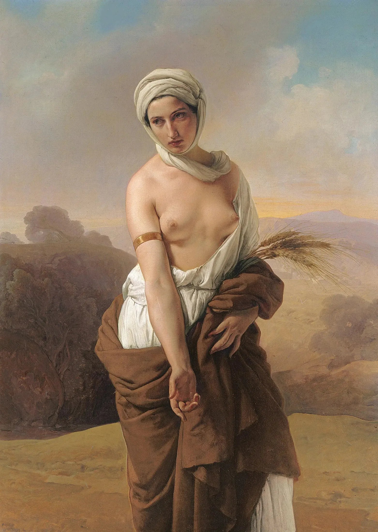 Ruth - Francesco Hayez image 1 reproduction de peinture à l’huile