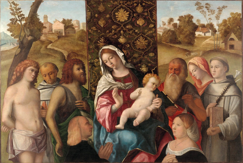 ภาพวาด Sacra Conversazione กับผู้บริจาค - Cima da Conegliano