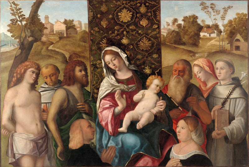 ภาพวาด Sacra Conversazione กับผู้บริจาค - Cima da Conegliano