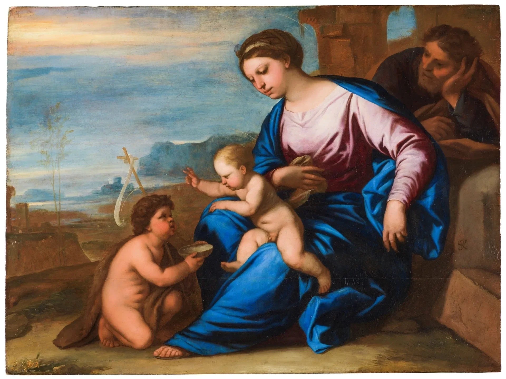 Sagrada Familia con San Juanito - Luca Giordano image 1 reproduction réalisée par Alpha Reproduction