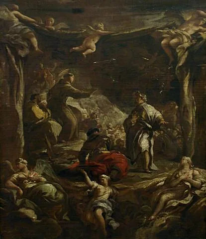 ซานต์อันโตนีเดอปาโดวเราตำหนิทรราช Ezzelino - Luca Giordano