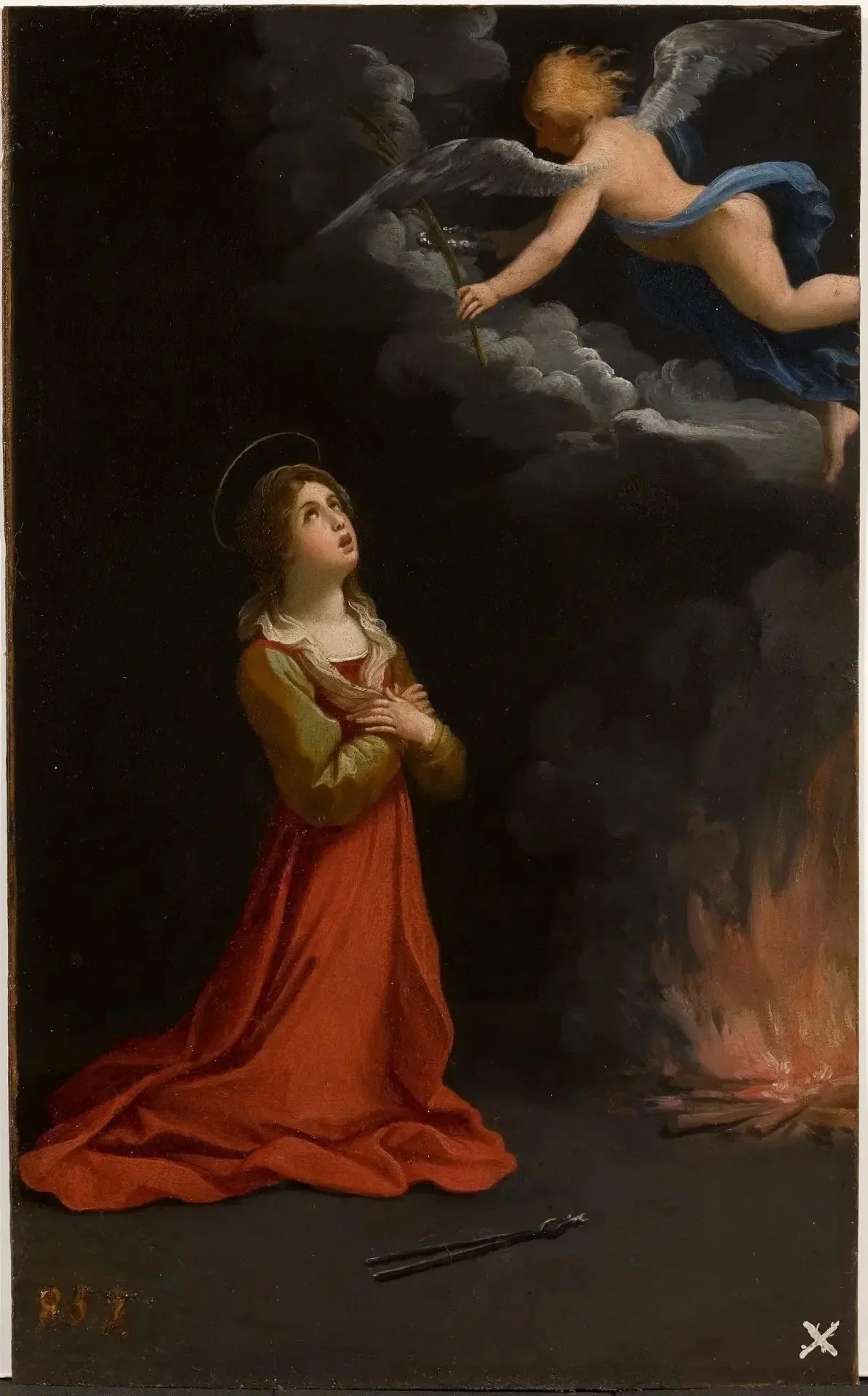 Saint Apollonia in Prayer - Guido Reni image 1 reproduction artisanale de tableau