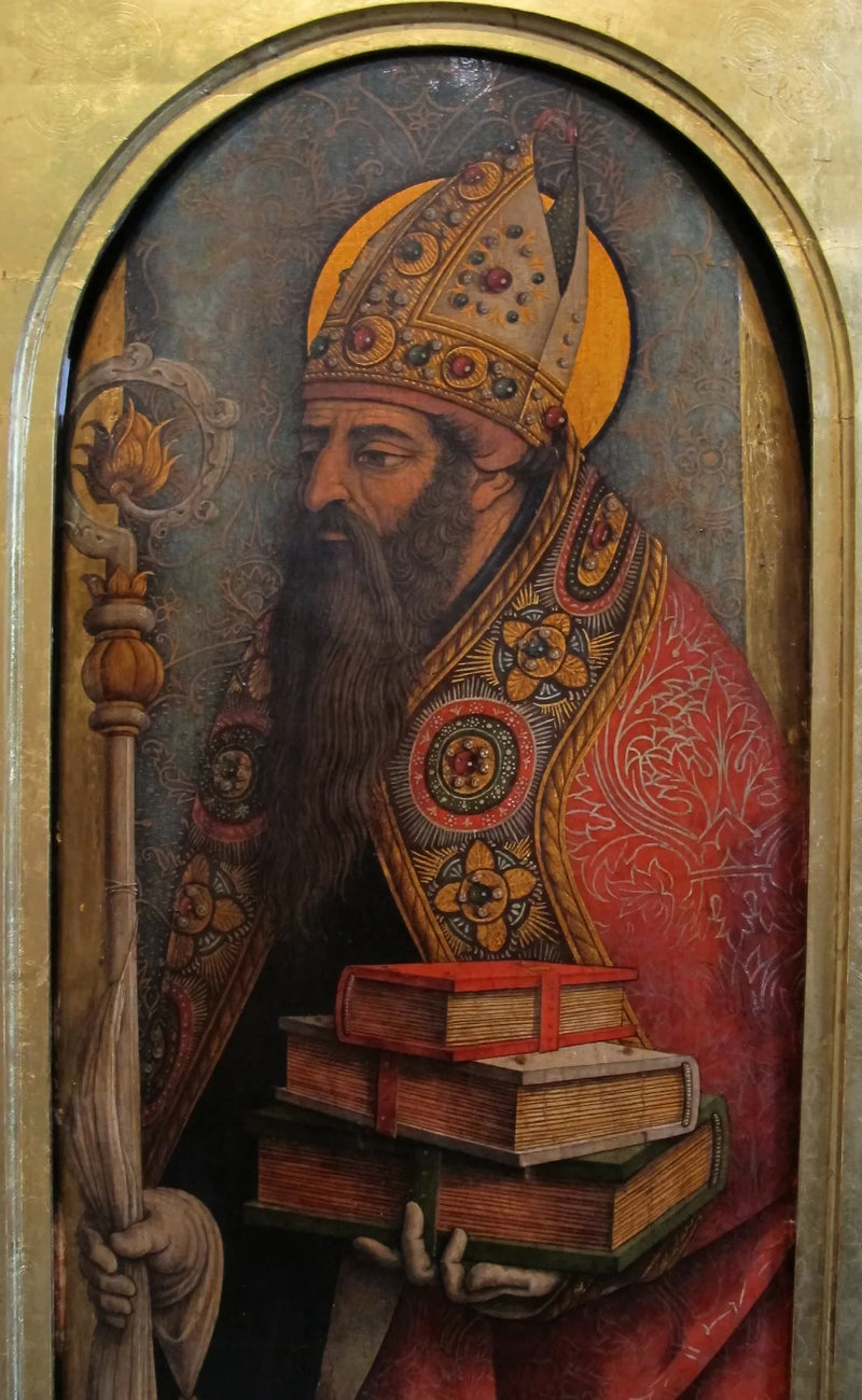 Saint Augustin - Carlo Crivelli
อักขระศักดิ์สิทธิ์ - คาร์โล คริเวลลี