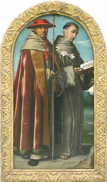 Saint Bonaventure et saint Antoine de Padoue - Alessandro Bonvicino - Alpha Reproduction