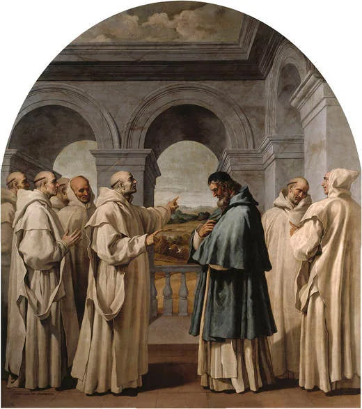 Saint Bruno fait ses adieux à Saint Hugo - Vincenzo Carducci image 1 reproduction réalisée par Alpha Reproduction