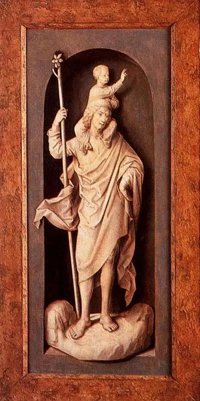Saint Christophe - Hans Memling
นักบุญคริสโตเฟอร์ - ฮันส์ เมมลิง
