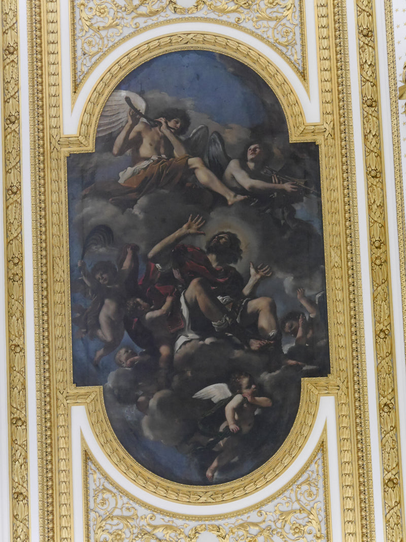 เซนต์คริสโซโกรนพาขึ้นสวรรค์โดยเทวดา - Guercino