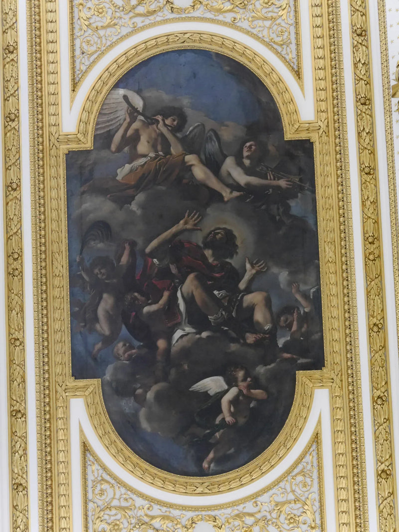 เซนต์คริสโซโกรนพาขึ้นสวรรค์โดยเทวดา - Guercino