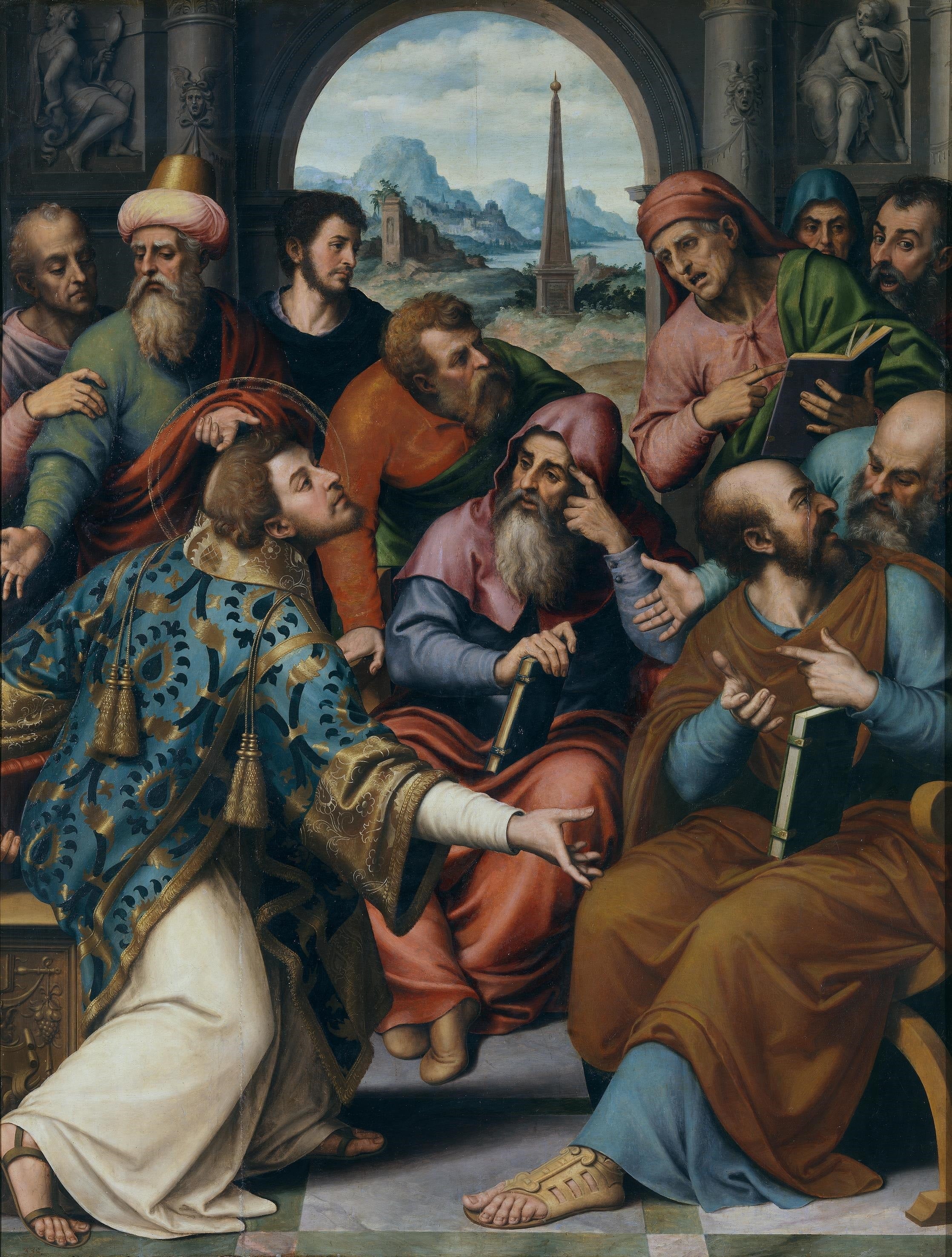 Saint Étienne à la synagogue - Juan de Juanes