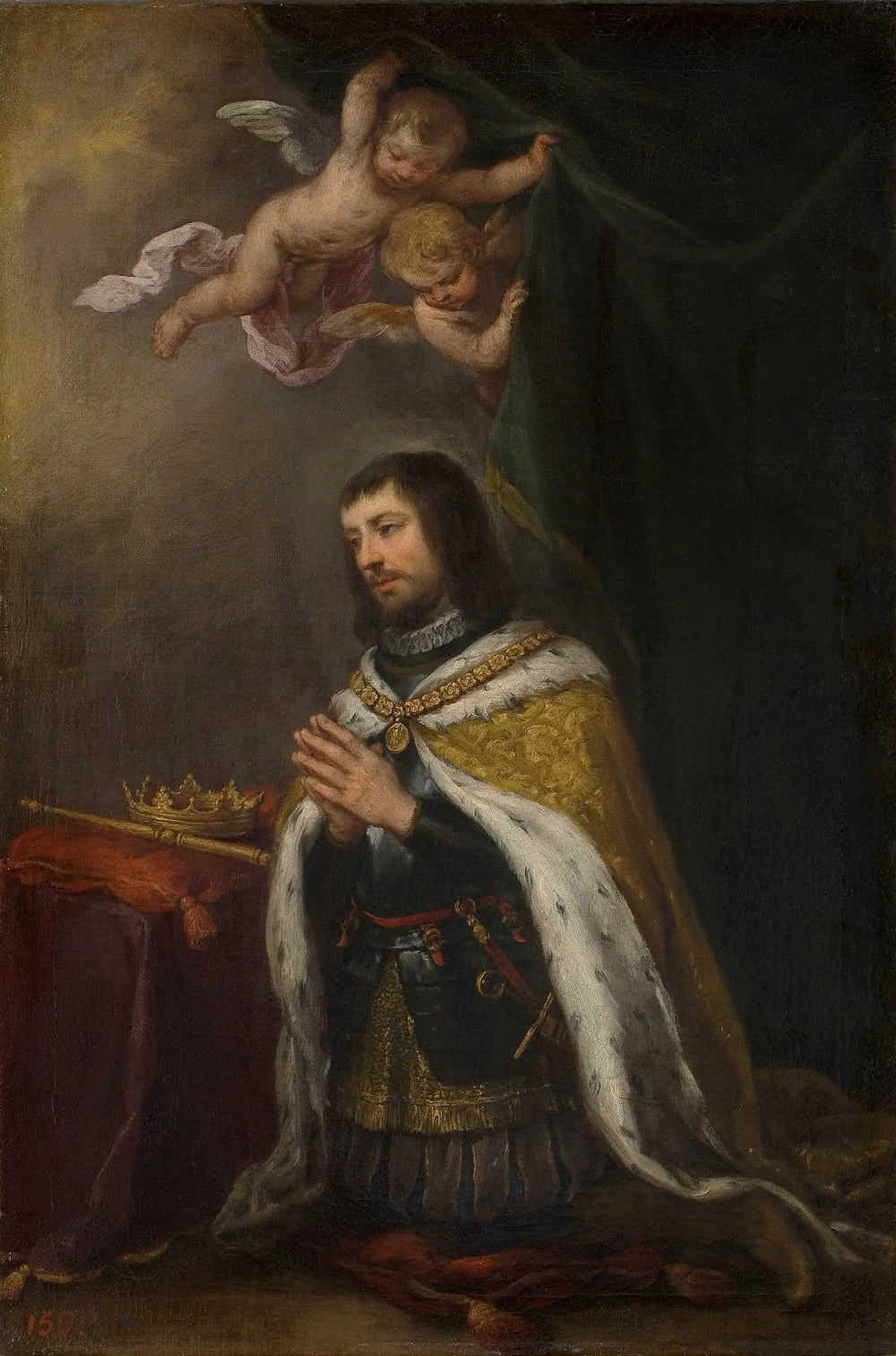Saint Ferdinand, roi de Castille, de Léon et des Asturies - Bartolomé Esteban Murillo image 1 reproduction artisanale de tableau