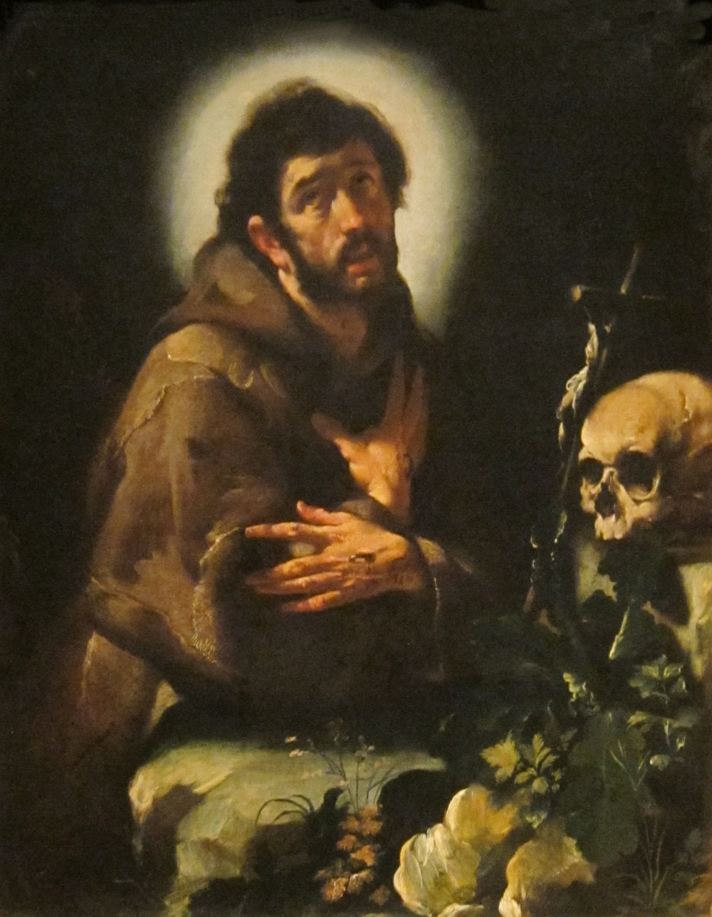 Saint François en extase - Bernardo Strozzi image 1 copie peinte à la main à l’huile