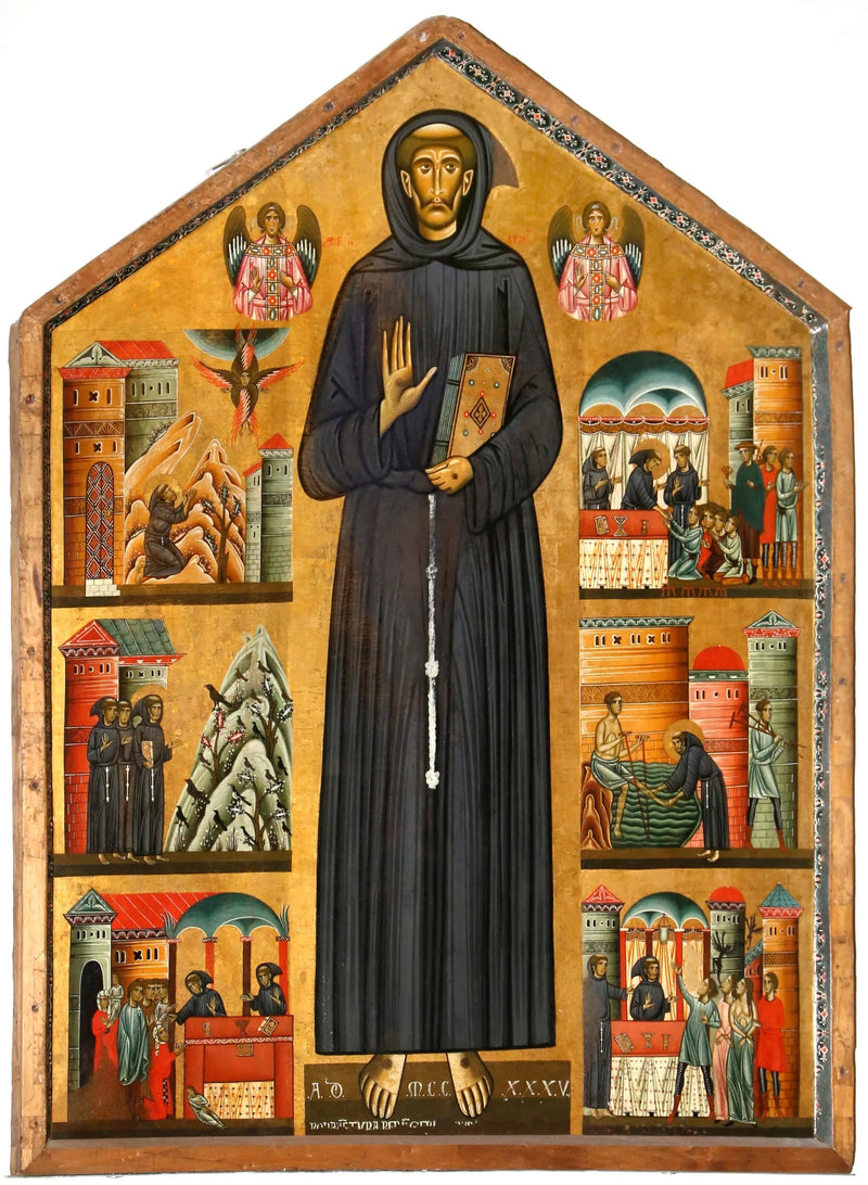 Saint François et six scènes de sa vie - Bonaventura Berlinghieri
เซนต์ฟรานซิสและหกฉากในชีวิตของเขา - โบวาเนทตูรา เบอร์ลิงเกียรี