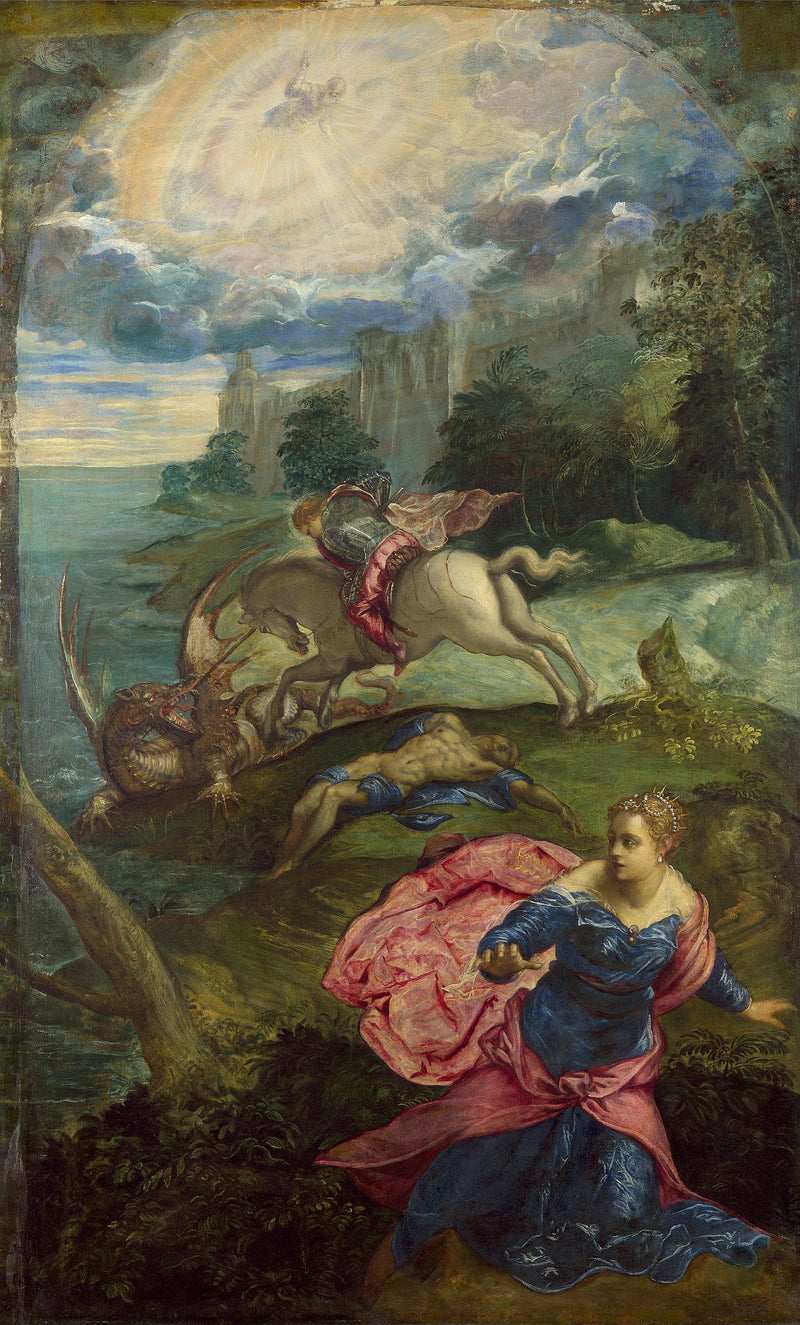 Saint Georges et le Dragon - Jacopo Tintoretto
เทพเจ้าเซนต์จอร์จและมังกร - จาค็อป โทนิโรเตโต้