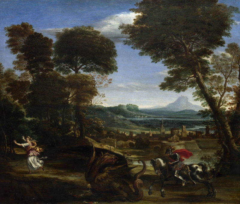 Saint Georges tuant le dragon - Domenichino
นักบุญจอร์จฆ่ามังกร - Domenichino