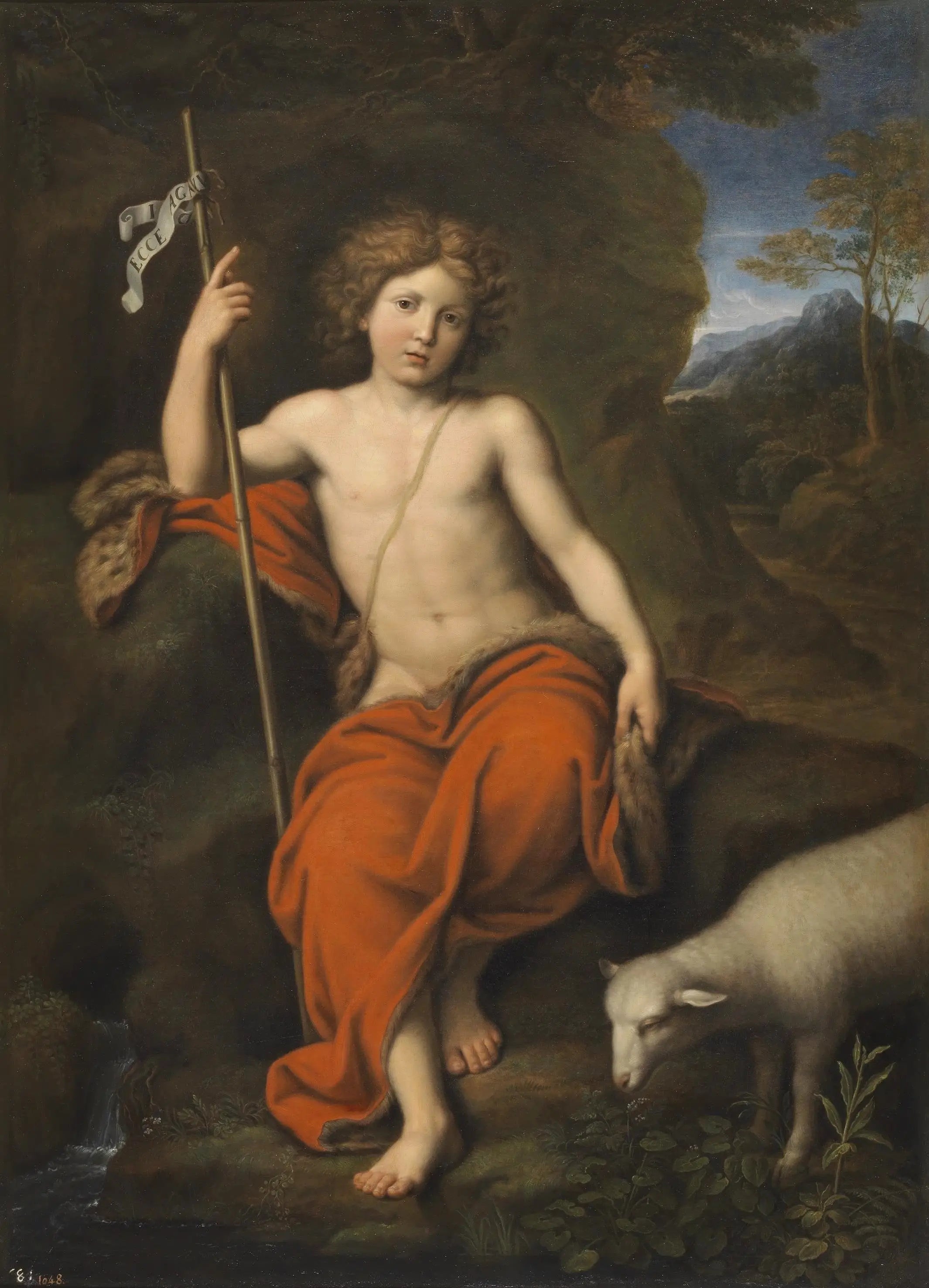 Saint Jean-Baptiste - Pierre Mignard image 1 tableau peint à l’huile sur toile