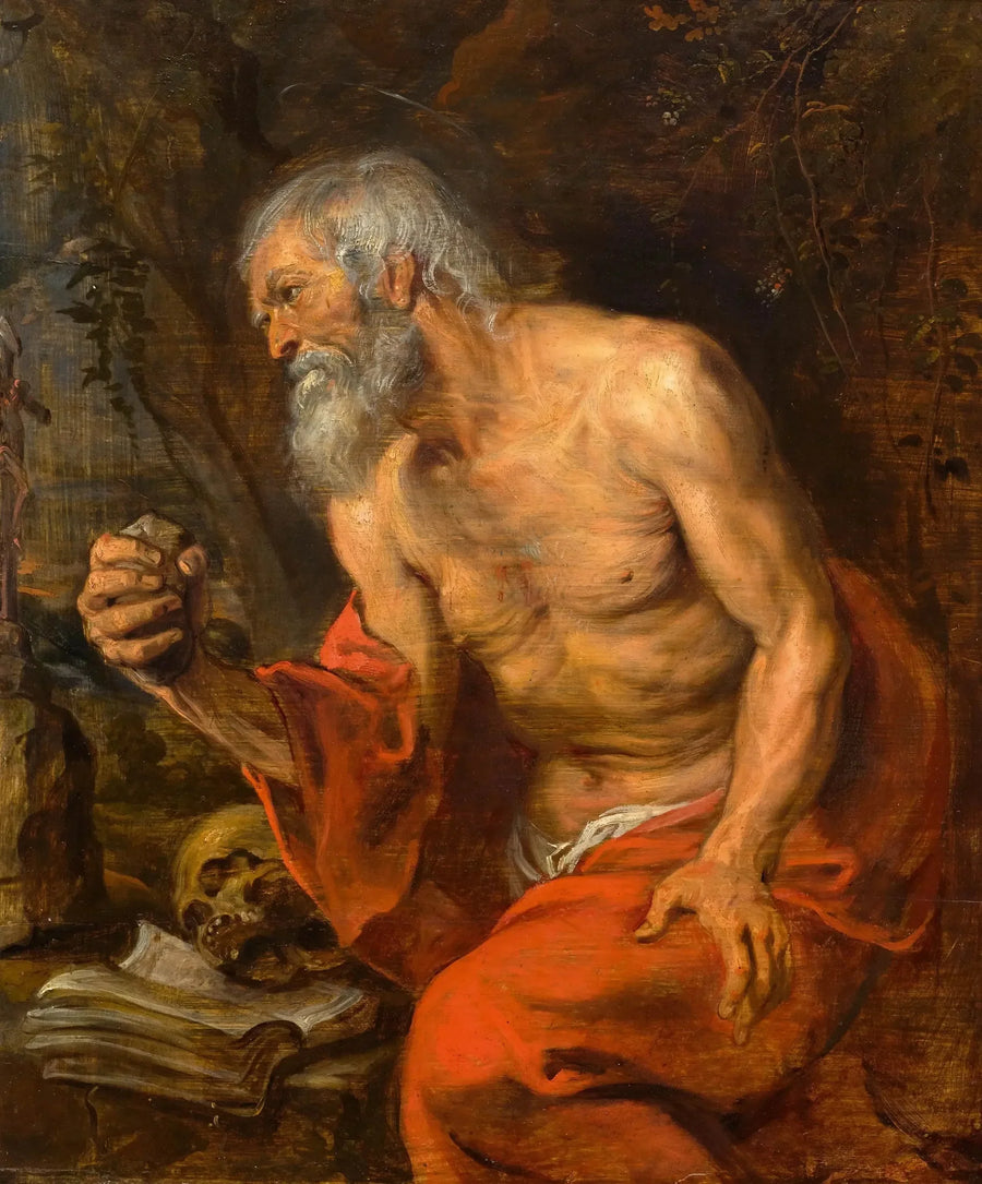Saint Jérôme dans le désert - Antoine van Dyck
นักบุญเจโร่มในถิ่นทุรกันดาร - อองตวน แวน ดายค์