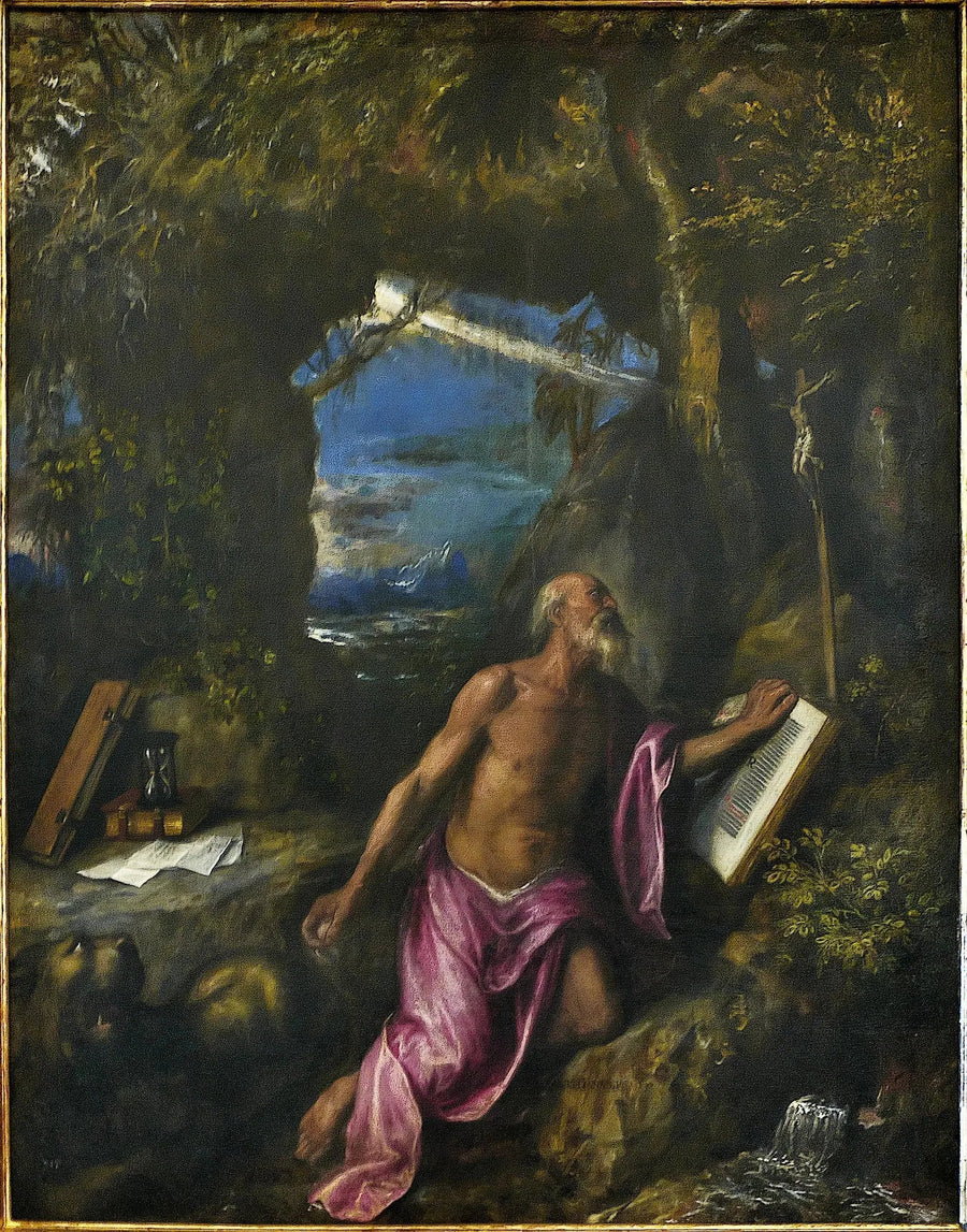 Saint Jérôme en pénitence - Titian
เซนต์เจอโรมในความอับอาย - ติเทียน
