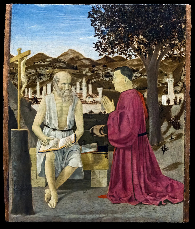 เซนต์เจอโรมและผู้บริจาค Girolamo Amadi - Piero della Francesca
