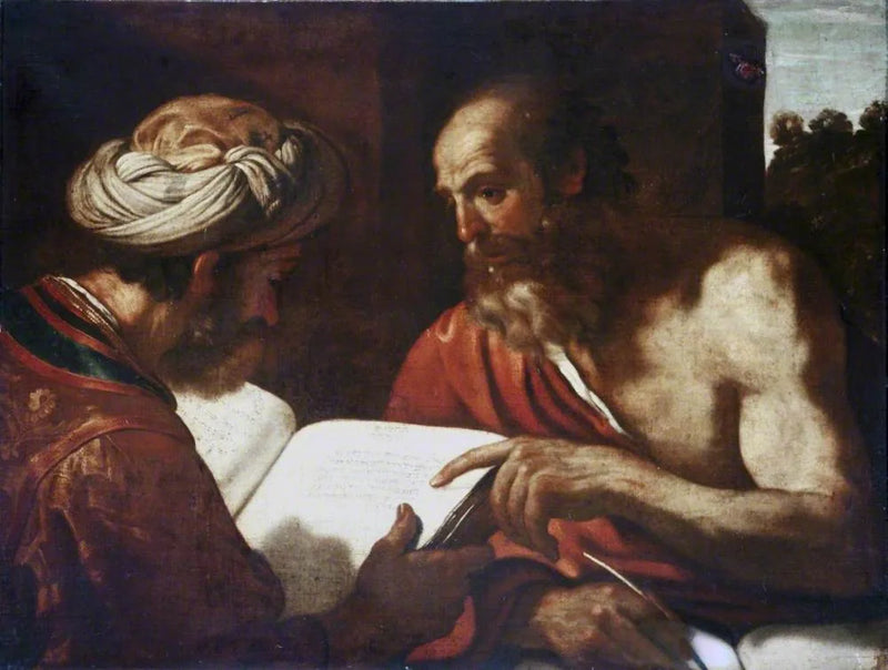 เซนต์เจอโรมและนักบวชยิว - Guercino