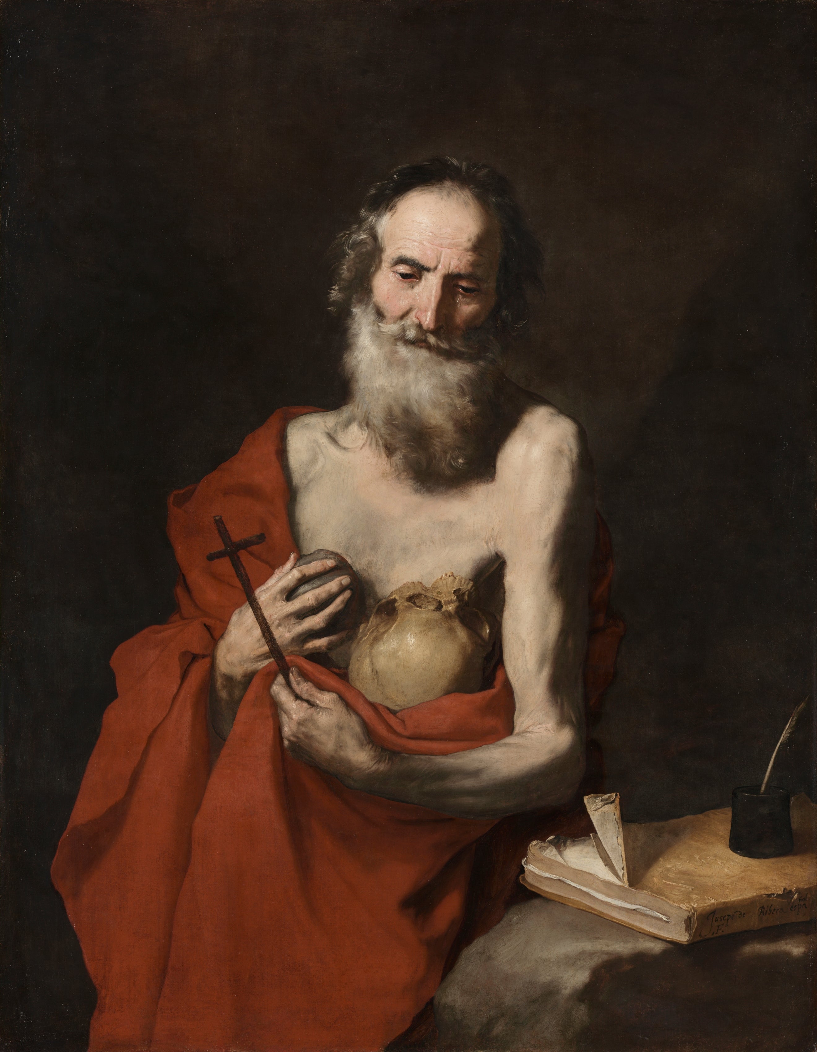 Saint Jérôme - Jusepe de Ribera image 1 reproduction réalisée par Alpha Reproduction