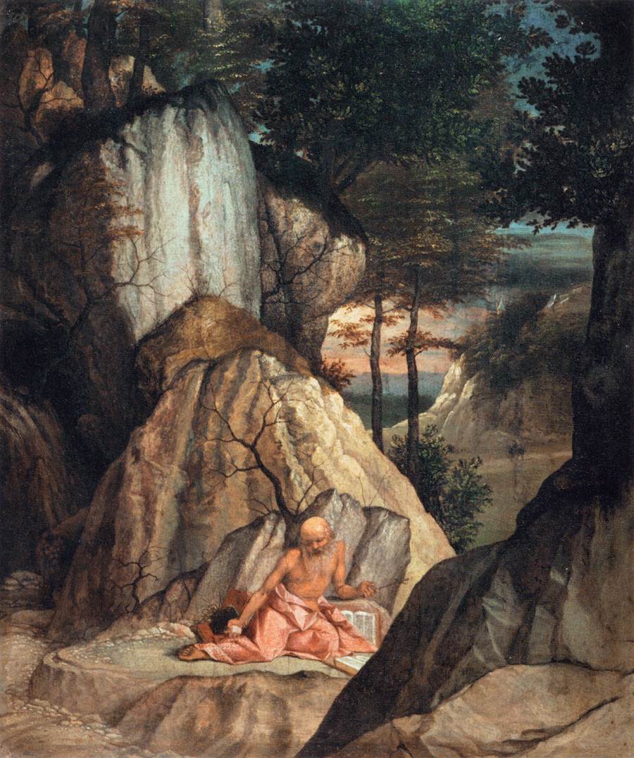 Saint-Jérôme - Lorenzo Lotto image 1 copie de tableau peinte à la main