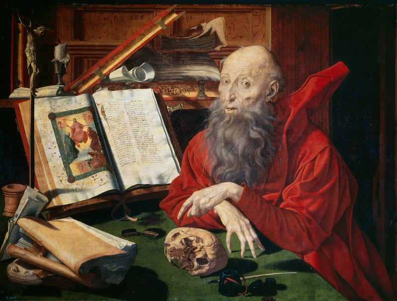 Saint Jérôme - Marinus van Reymerswale
นักบุญเยโรม - มารีนัส แวน เรย์เมอร์สวาเล