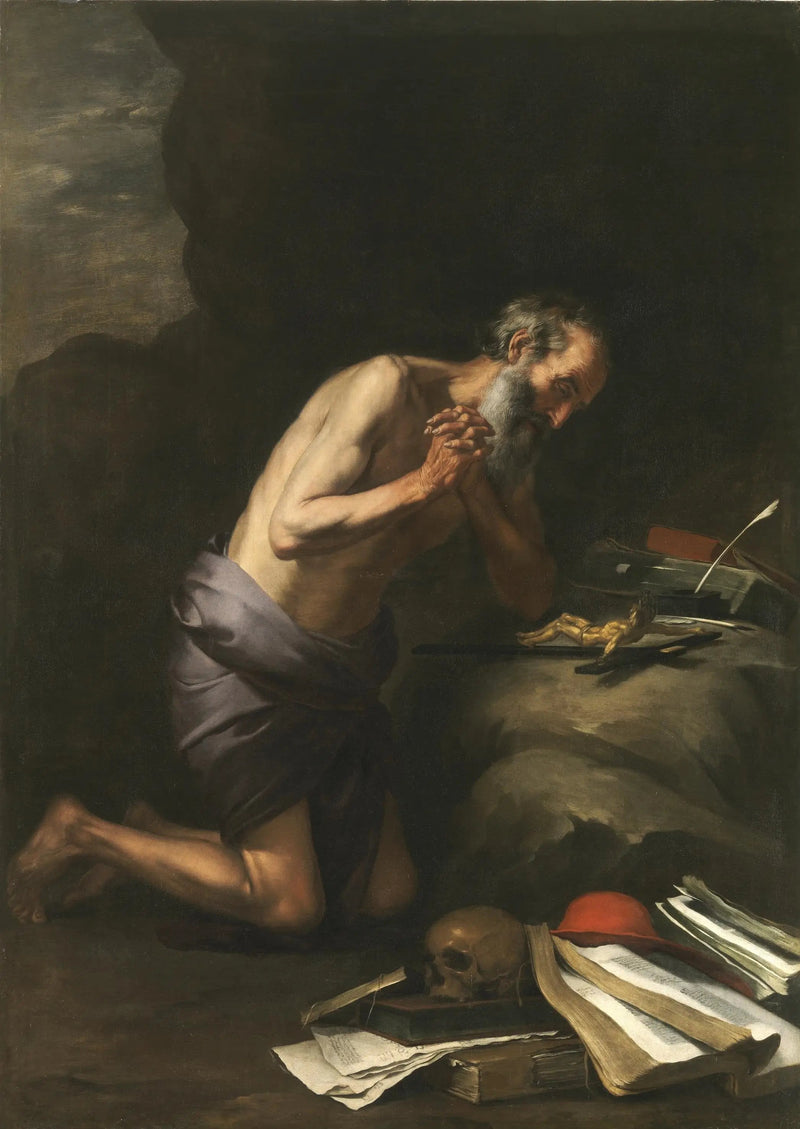 Saint Jérôme pénitent - Bartolomé Esteban Murillo
นักบุญเยโรม นักบวช - บาร์โตโลเมเอสเตบัน มูริลโล